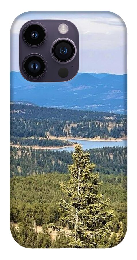 Serene Mountain Lake View - Phone Case