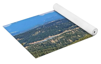 Serene Mountain Lake View - Yoga Mat