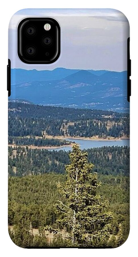 Serene Mountain Lake View - Phone Case