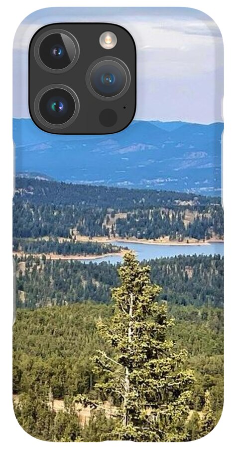 Serene Mountain Lake View - Phone Case