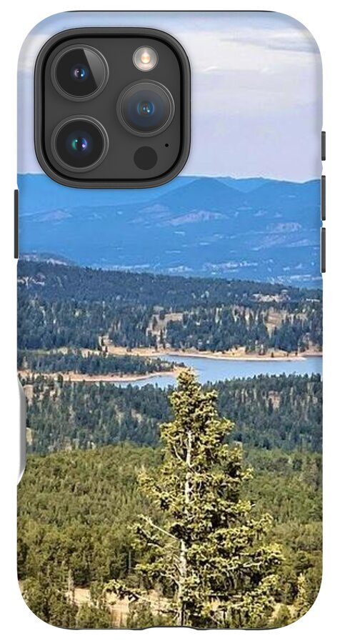 Serene Mountain Lake View - Phone Case