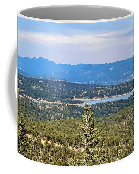 Serene Mountain Lake View - Mug