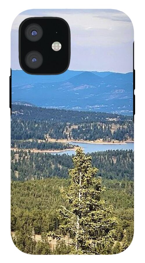 Serene Mountain Lake View - Phone Case