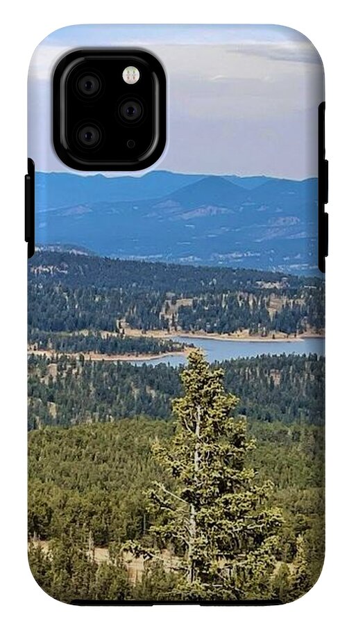 Serene Mountain Lake View - Phone Case