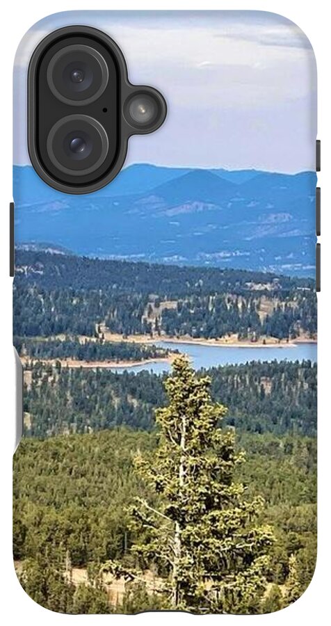 Serene Mountain Lake View - Phone Case