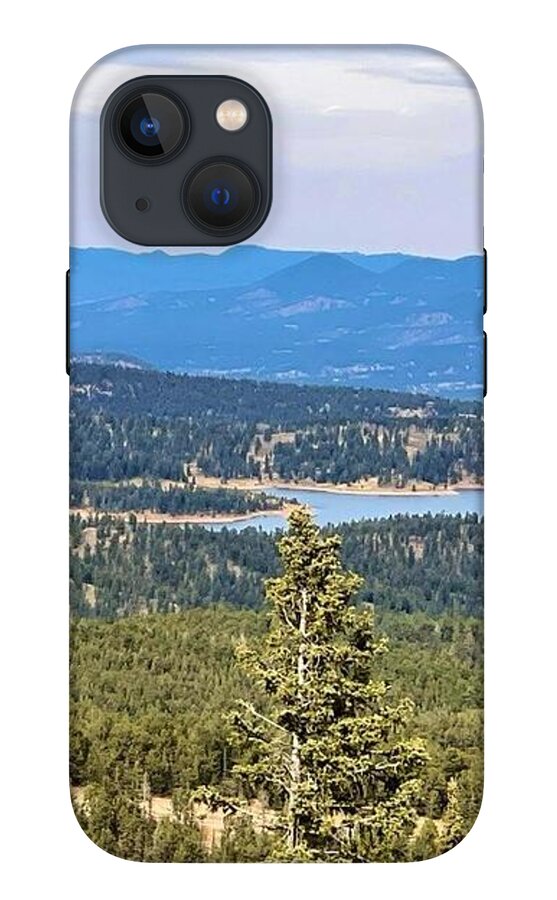 Serene Mountain Lake View - Phone Case