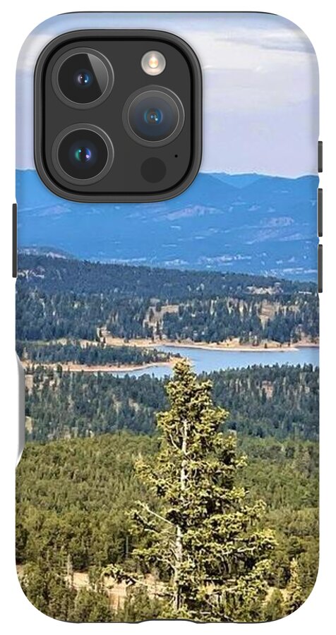 Serene Mountain Lake View - Phone Case