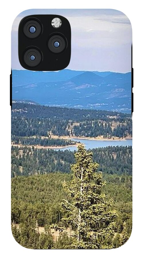 Serene Mountain Lake View - Phone Case