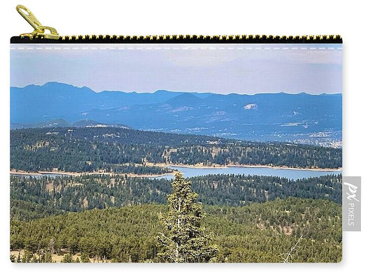 Serene Mountain Lake View - Zip Pouch