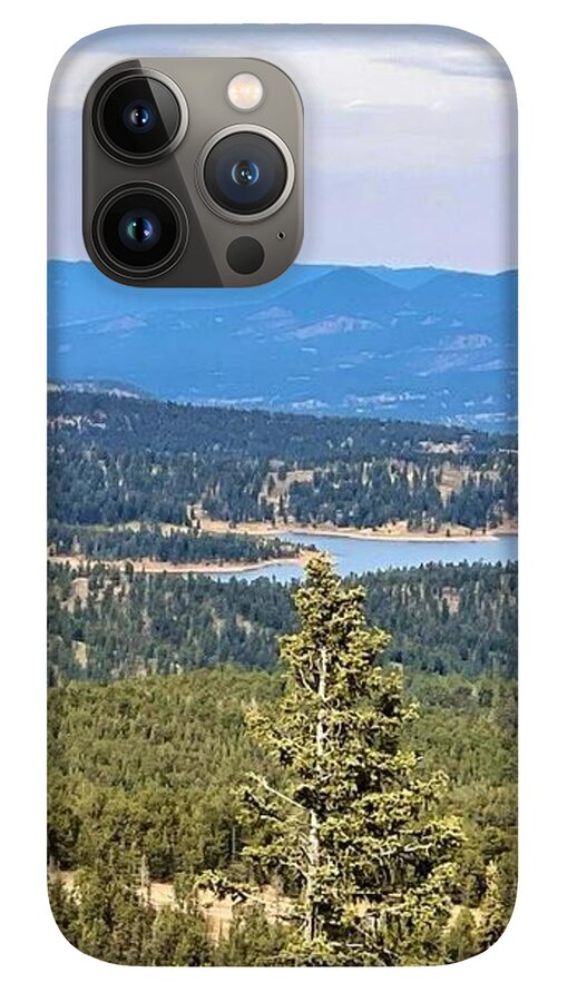 Serene Mountain Lake View - Phone Case