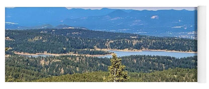 Serene Mountain Lake View - Yoga Mat