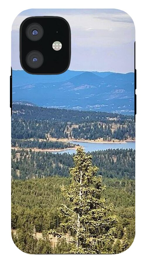Serene Mountain Lake View - Phone Case