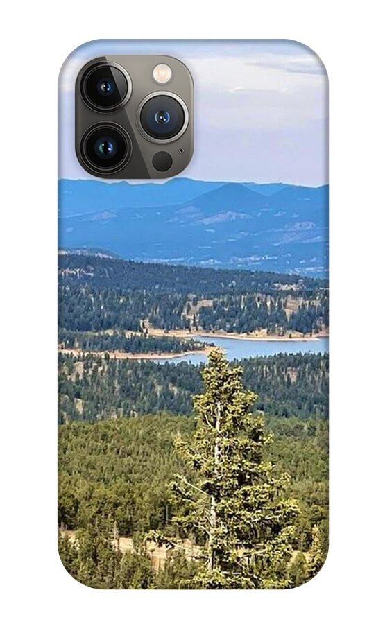 Serene Mountain Lake View - Phone Case