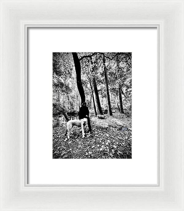 Solitude in the Autumn Woods - Framed Print