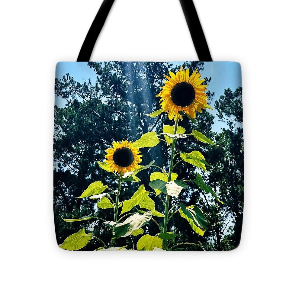 Sunflowers Reaching Towards the Sky - Tote Bag