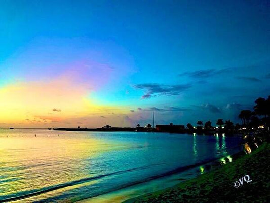 Tranquil Evening on Tropical Shore - Art Print