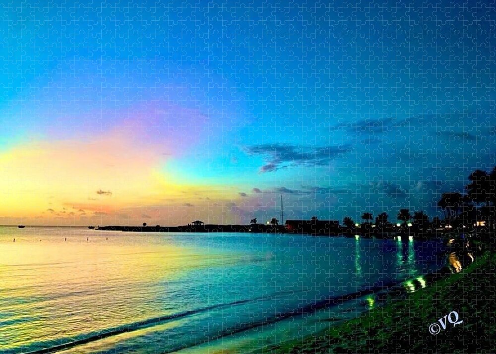 Tranquil Evening on Tropical Shore - Puzzle