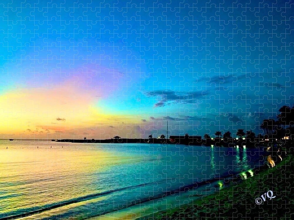Tranquil Evening on Tropical Shore - Puzzle