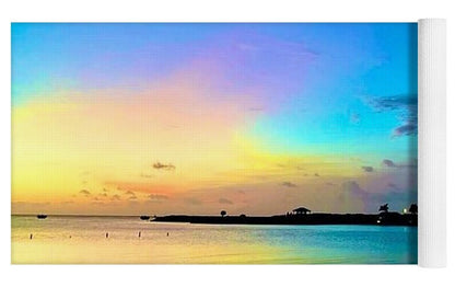 Tranquil Evening on Tropical Shore - Yoga Mat
