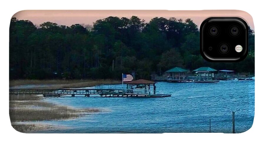 Tranquil Lakeside at Sunset - Phone Case