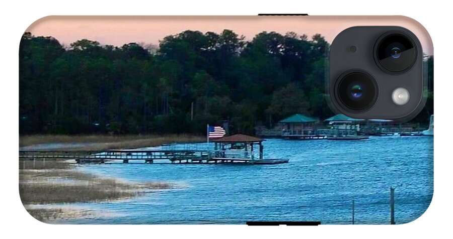 Tranquil Lakeside at Sunset - Phone Case