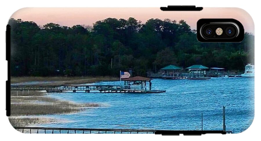 Tranquil Lakeside at Sunset - Phone Case