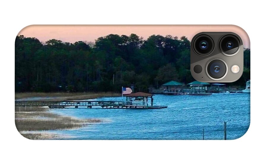 Tranquil Lakeside at Sunset - Phone Case