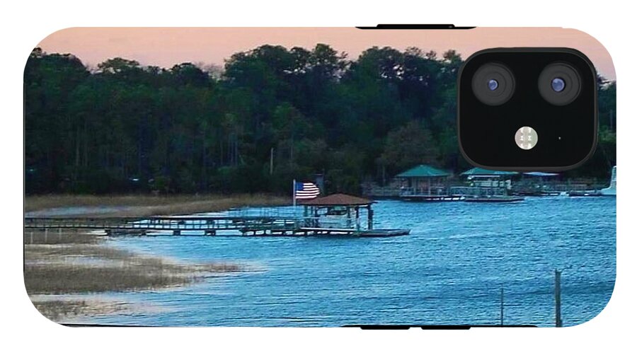 Tranquil Lakeside at Sunset - Phone Case