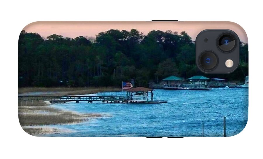 Tranquil Lakeside at Sunset - Phone Case