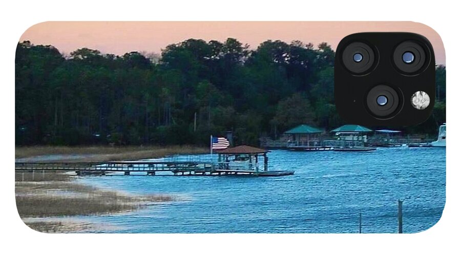 Tranquil Lakeside at Sunset - Phone Case