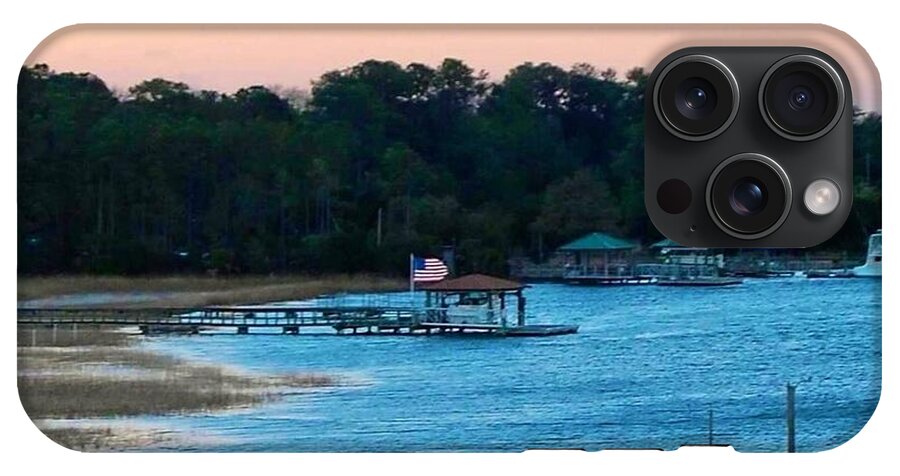 Tranquil Lakeside at Sunset - Phone Case