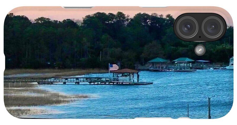 Tranquil Lakeside at Sunset - Phone Case