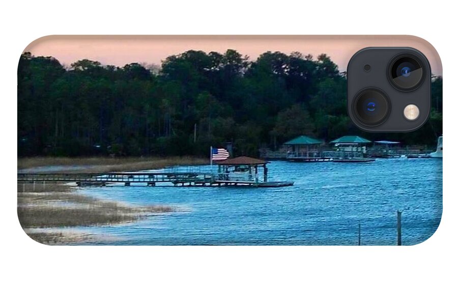 Tranquil Lakeside at Sunset - Phone Case