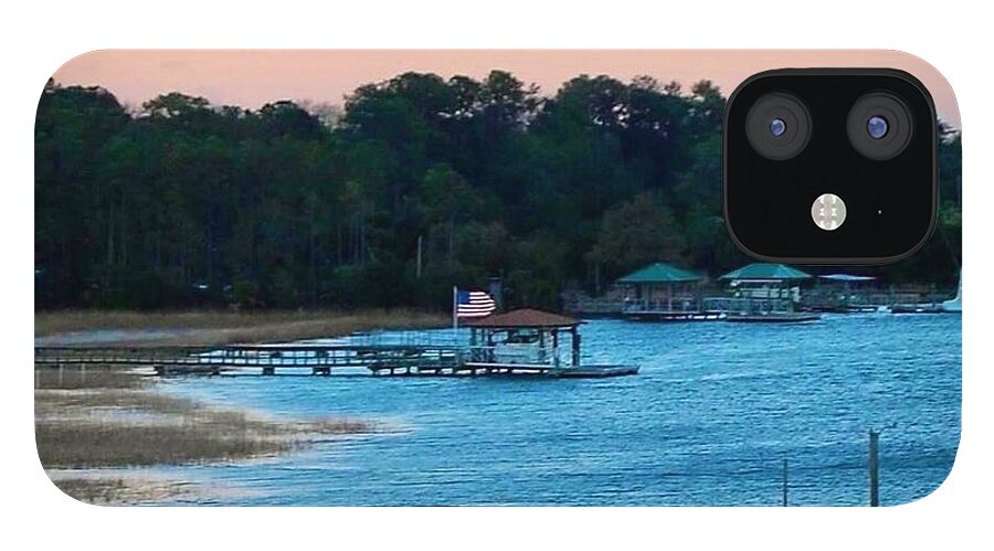 Tranquil Lakeside at Sunset - Phone Case