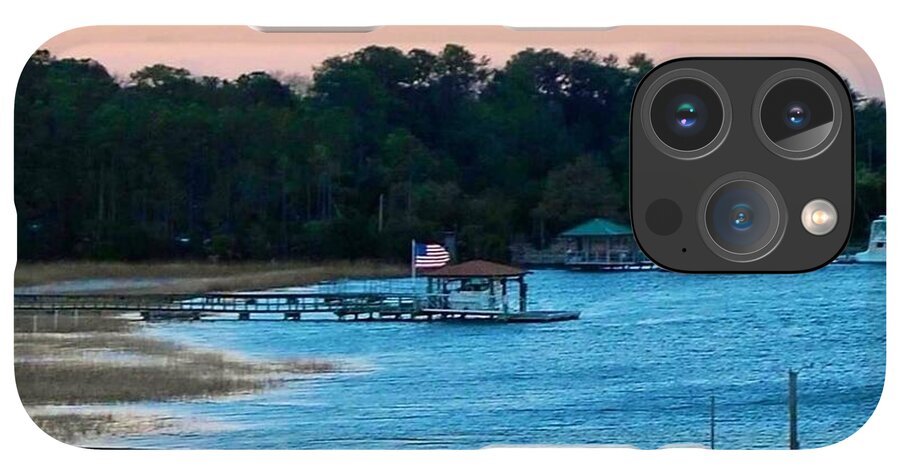 Tranquil Lakeside at Sunset - Phone Case