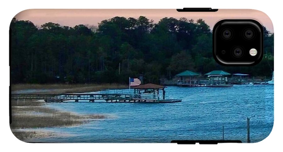 Tranquil Lakeside at Sunset - Phone Case