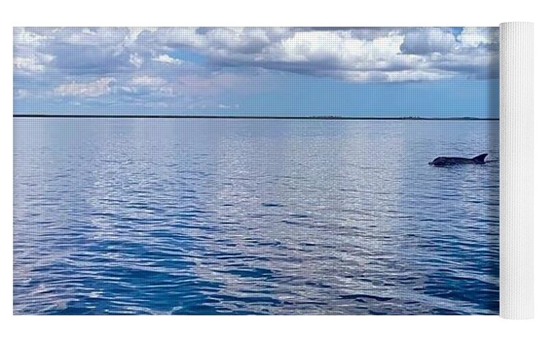 Tranquil Waters with Dolphin - Yoga Mat