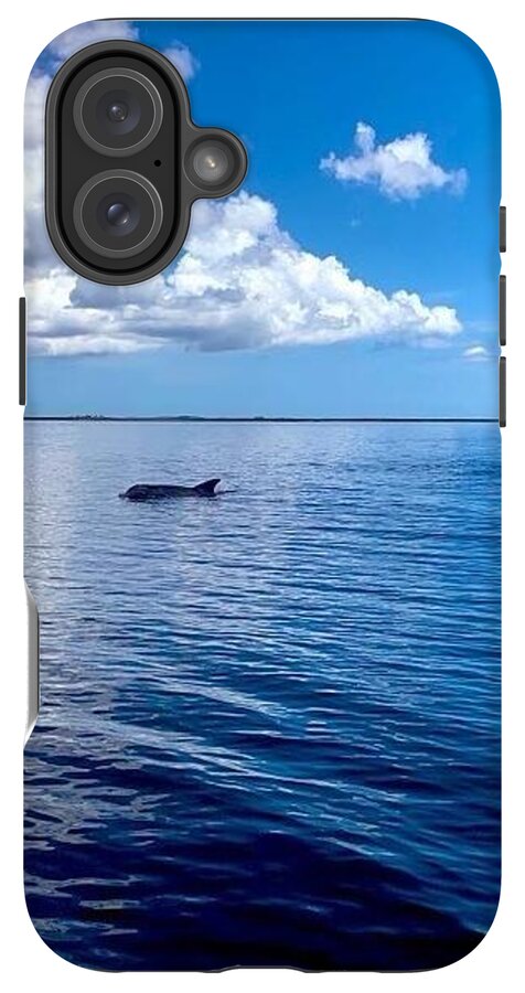 Tranquil Waters with Dolphin - Phone Case