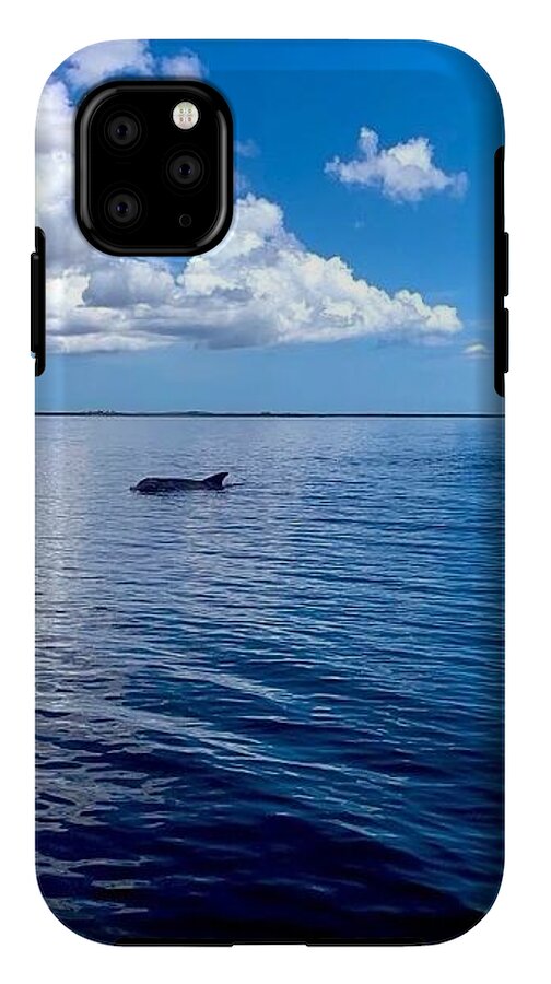 Tranquil Waters with Dolphin - Phone Case