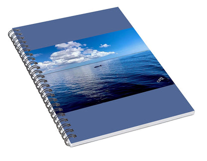 Tranquil Waters with Dolphin - Spiral Notebook
