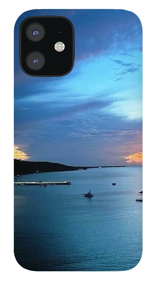 Vibrant Sunset Over Calm Waters - Phone Case