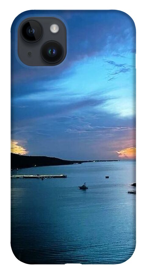 Vibrant Sunset Over Calm Waters - Phone Case