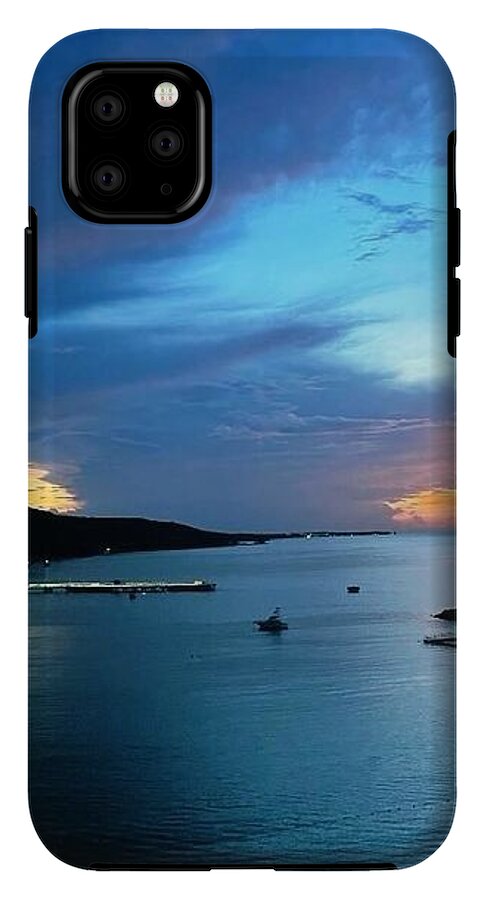 Vibrant Sunset Over Calm Waters - Phone Case