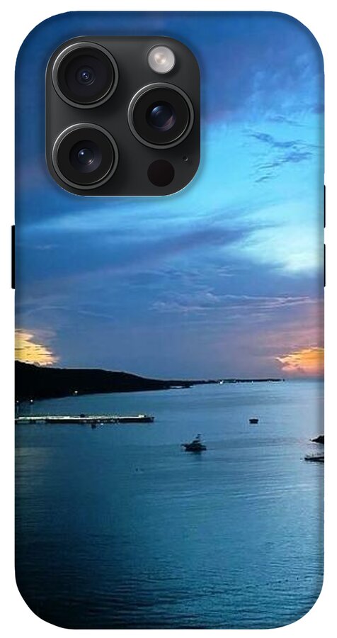 Vibrant Sunset Over Calm Waters - Phone Case