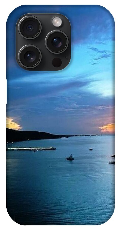 Vibrant Sunset Over Calm Waters - Phone Case