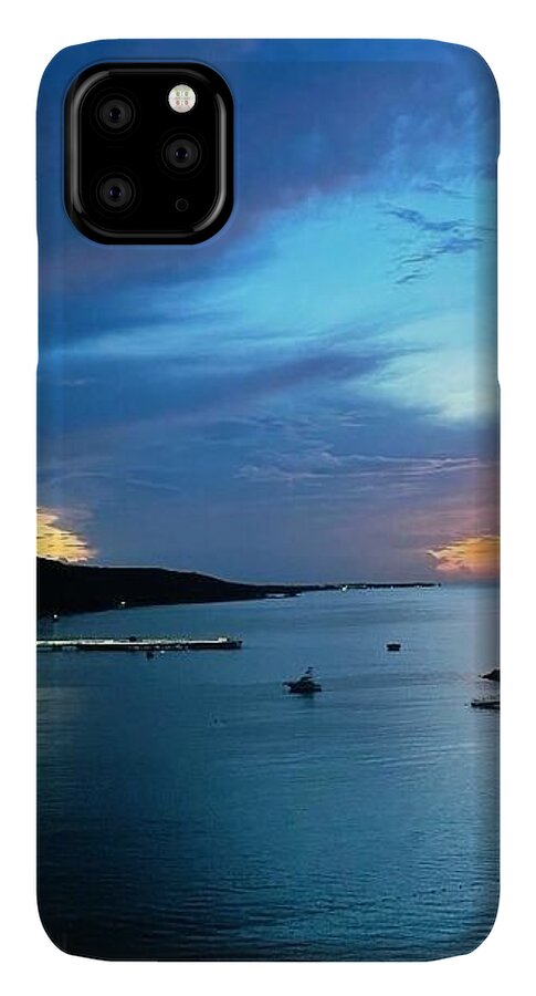 Vibrant Sunset Over Calm Waters - Phone Case