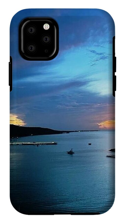 Vibrant Sunset Over Calm Waters - Phone Case