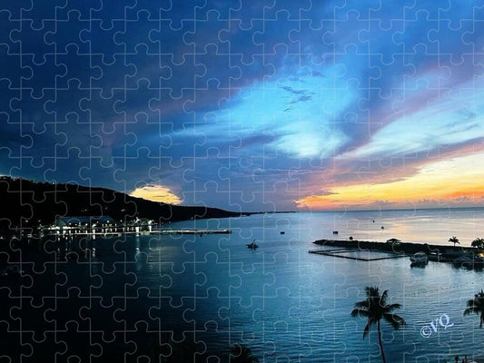 Vibrant Sunset Over Calm Waters - Puzzle