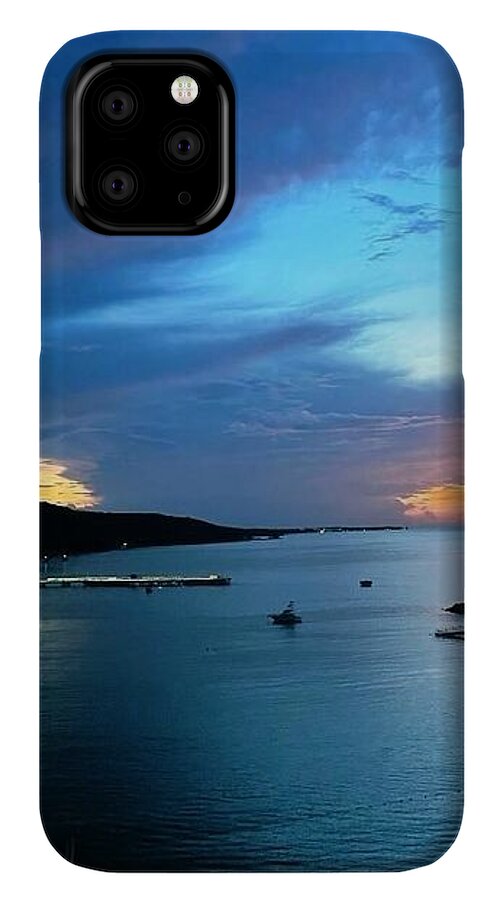 Vibrant Sunset Over Calm Waters - Phone Case