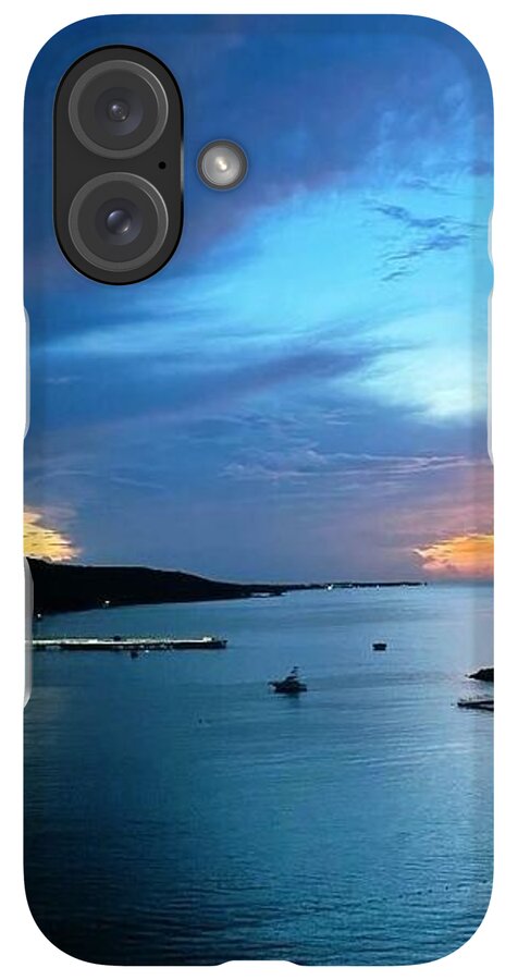 Vibrant Sunset Over Calm Waters - Phone Case